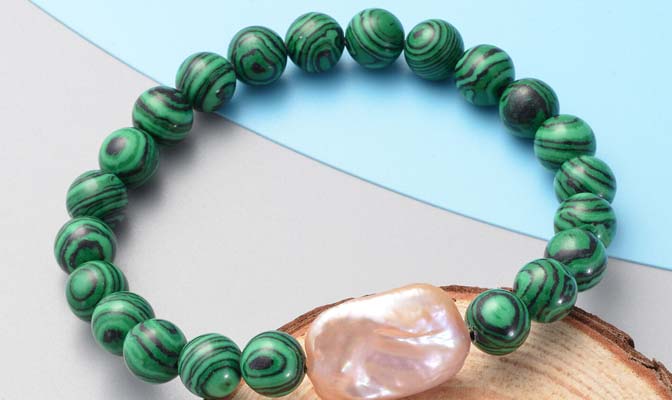 malachite stone bracelet